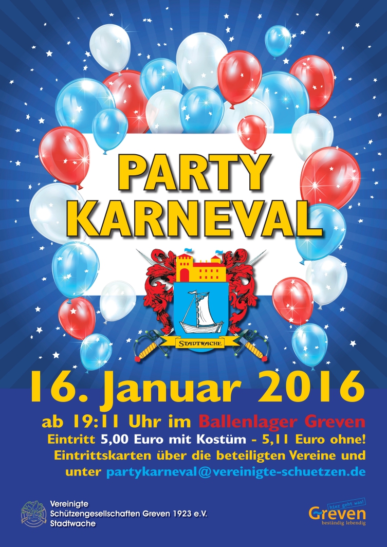 Karnevalsparty der Stadtwache Greven
